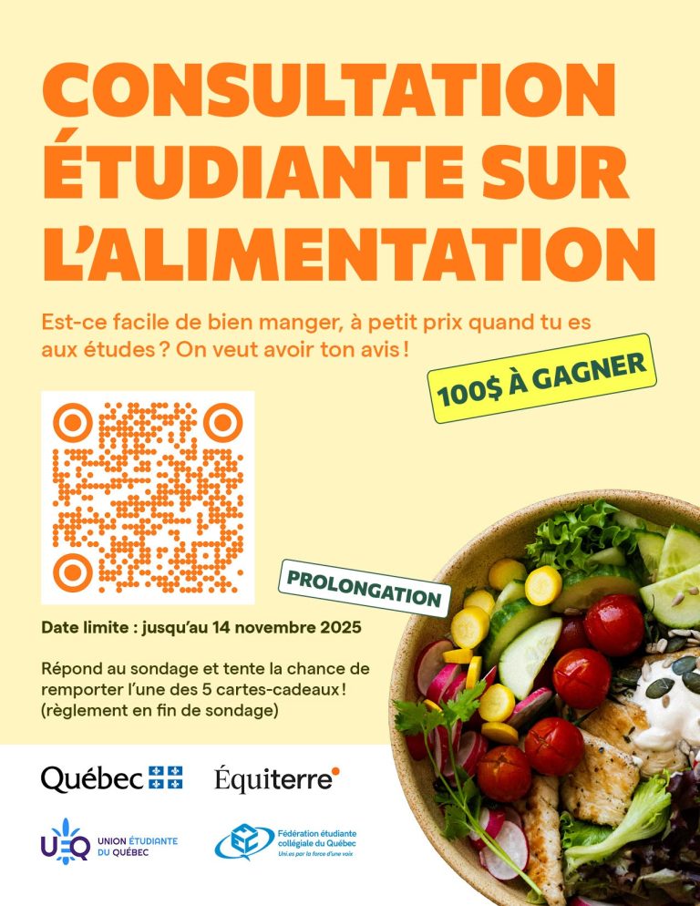 Consultation étudiante sur l&rsquo;alimentation