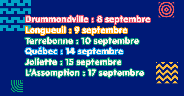 Tournée des campus + cadeau de la rentrée + agenda!